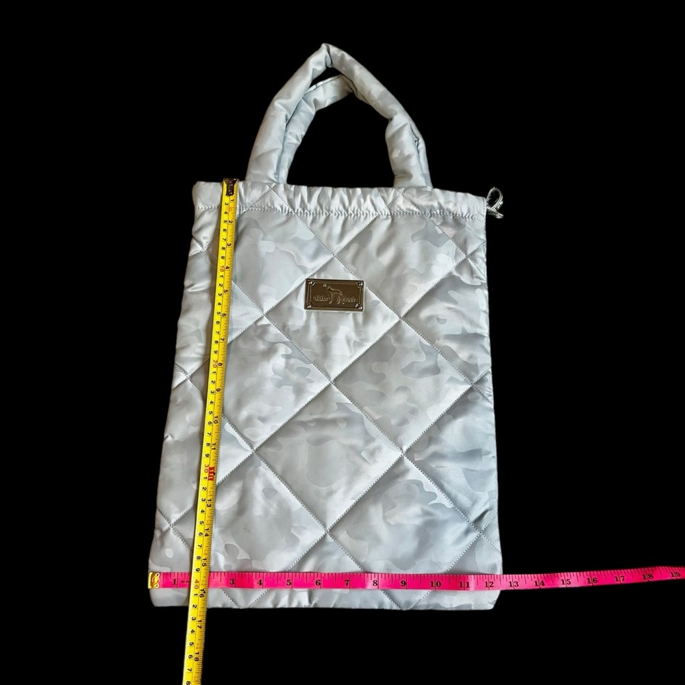 Adabat Grey Silver Camouflage Tote Golf Shoes Drawstring Bag Pre Owned - Picture 7 of 11